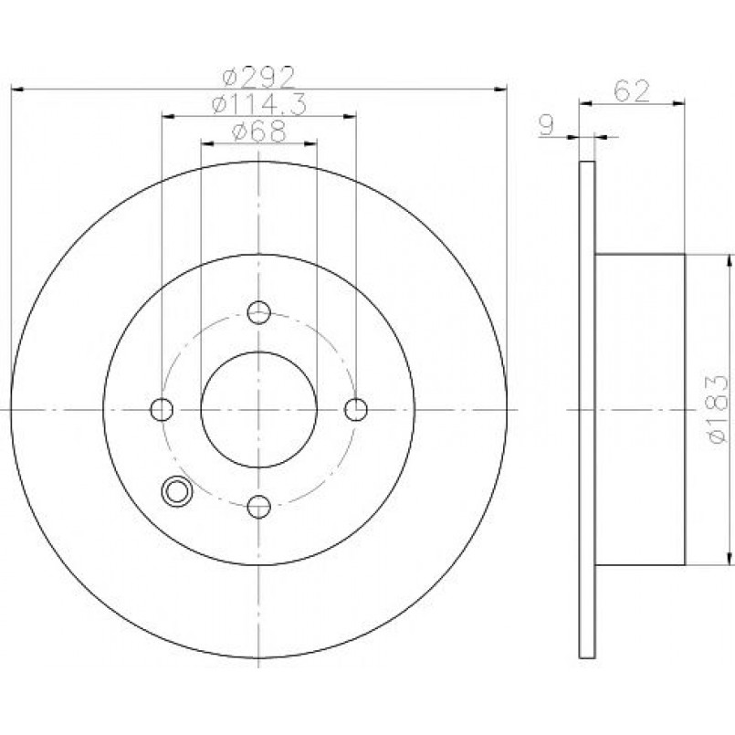 92234303 TEXTAR Диск гальмівний — фото товара