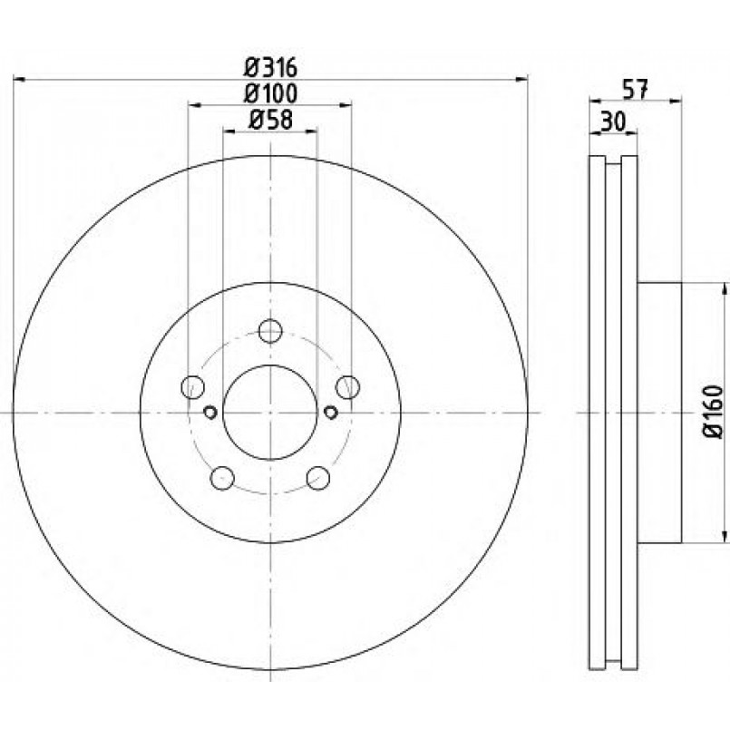 92236503 TEXTAR Диск гальмівний — фото товара
