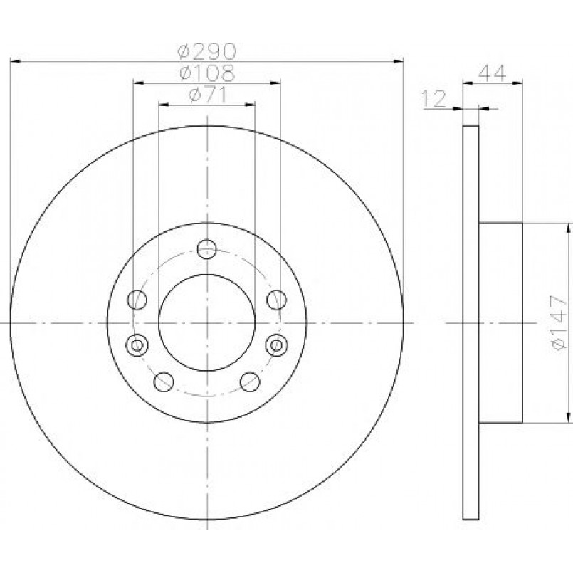 92238003 TEXTAR Диск гальмівний — фото товара