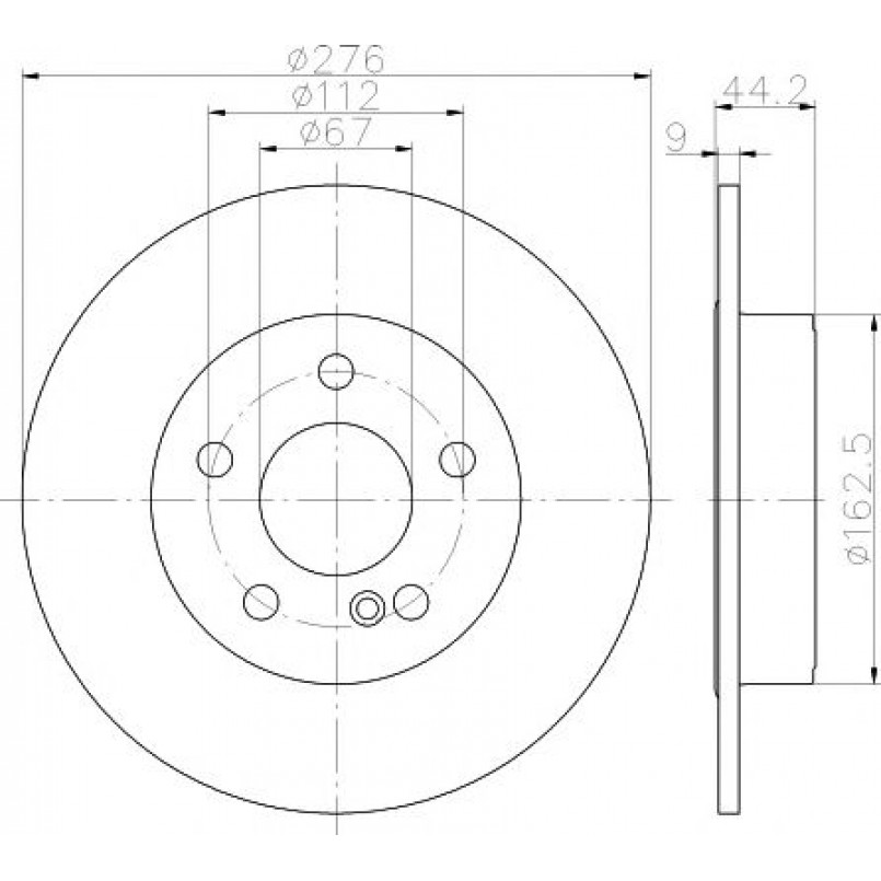 92241303 TEXTAR Диск гальмівний — фото товара