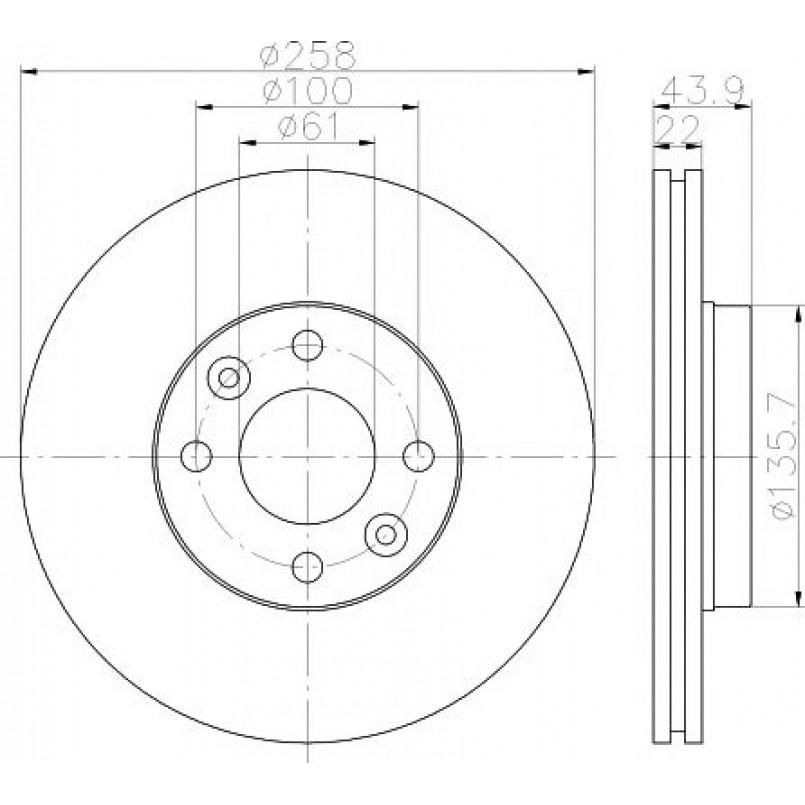 92241503 TEXTAR Диск гальмівний — фото товара