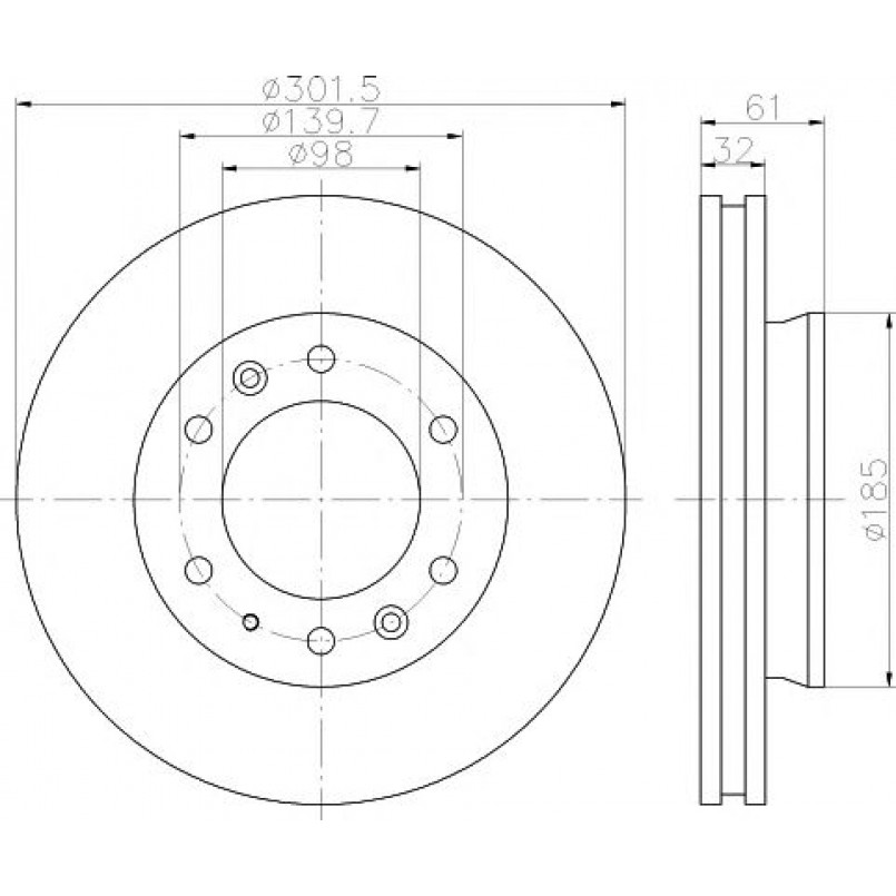 92253403 TEXTAR Диск гальмівний — фото товара