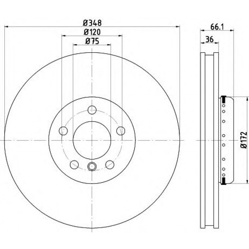 92253725 TEXTAR Диск гальмівний — фото товара