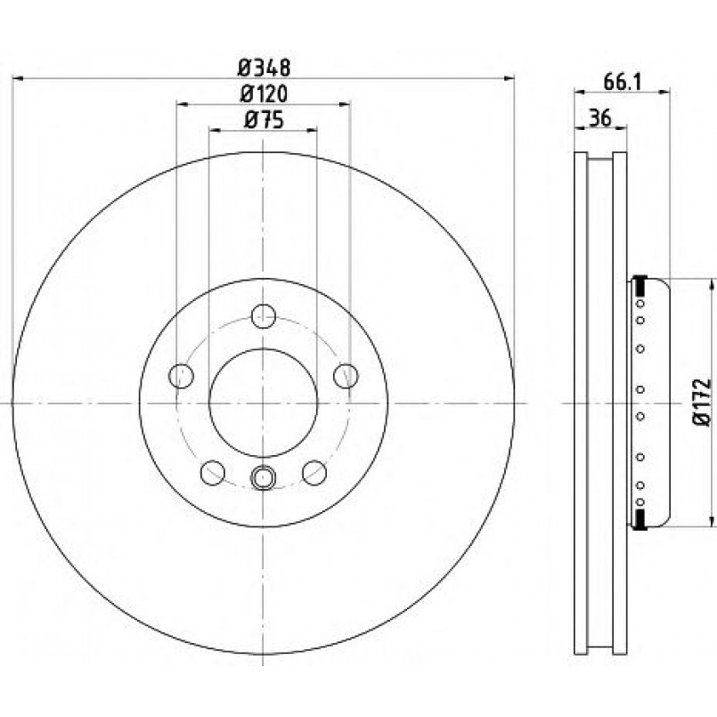 92253825 TEXTAR Диск гальмівний — фото товара