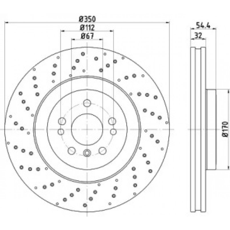 92254405 TEXTAR Диск гальмівний — фото товара