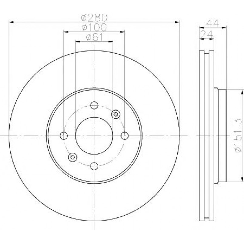 92254603 TEXTAR Диск гальмівний — фото товара