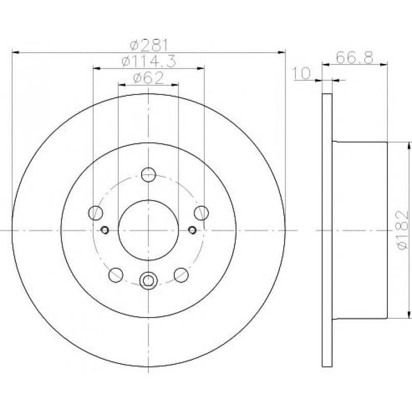 92257803 TEXTAR Диск гальмівний — фото товара