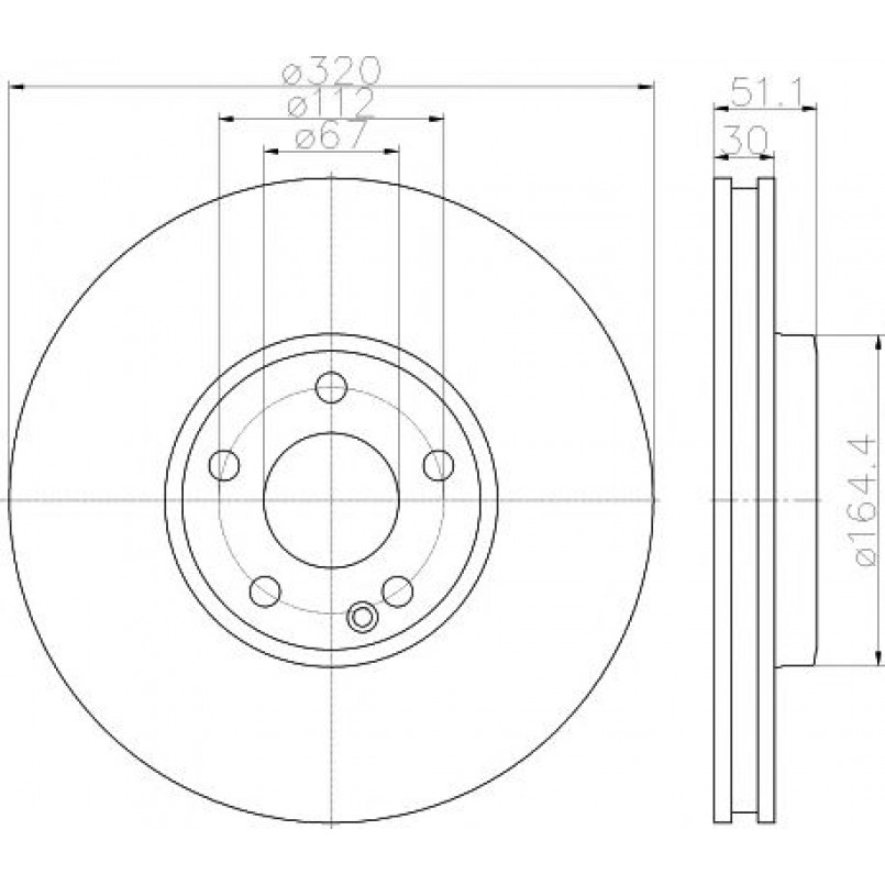 92258003 TEXTAR Диск гальмівний — фото товара