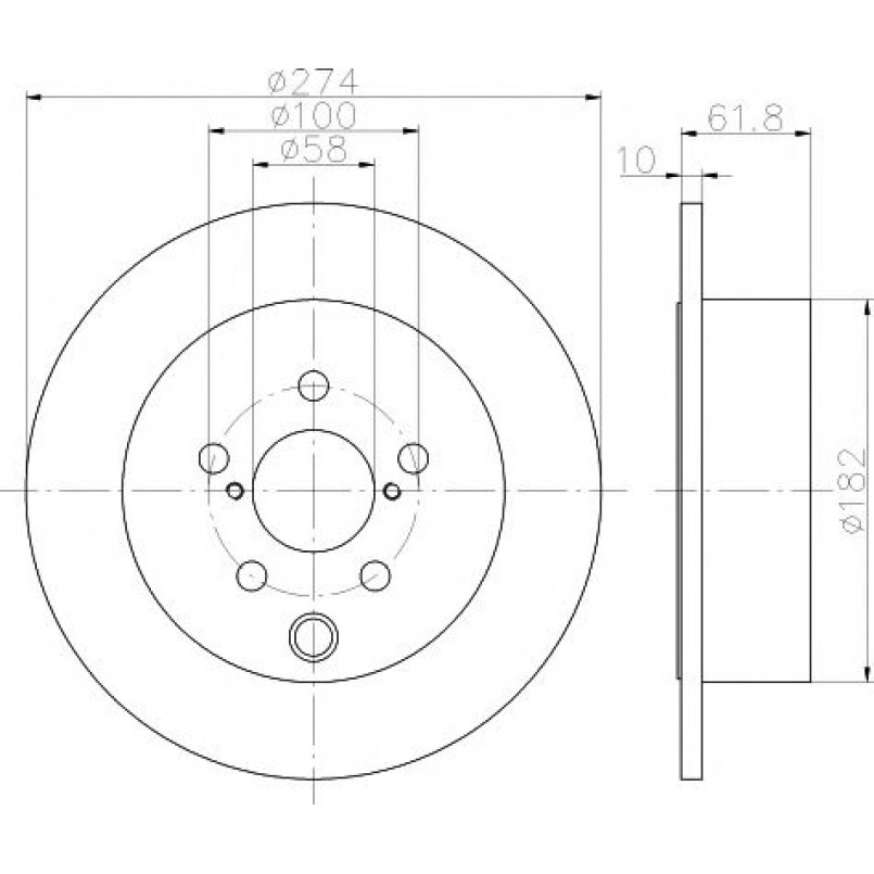 92262003 TEXTAR Диск гальмівний — фото товара