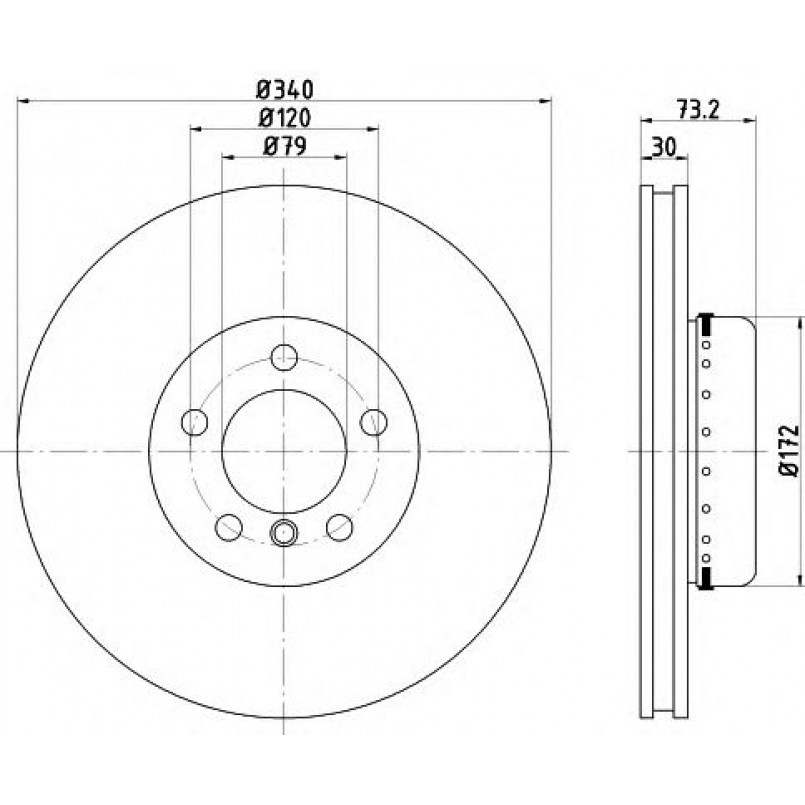 92264925 TEXTAR Диск гальмівний — фото товара