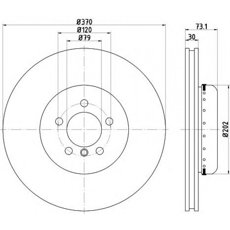 92265325 TEXTAR Диск гальмівний — фото товара