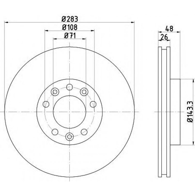 92267203 TEXTAR Диск гальмівний — фото товара
