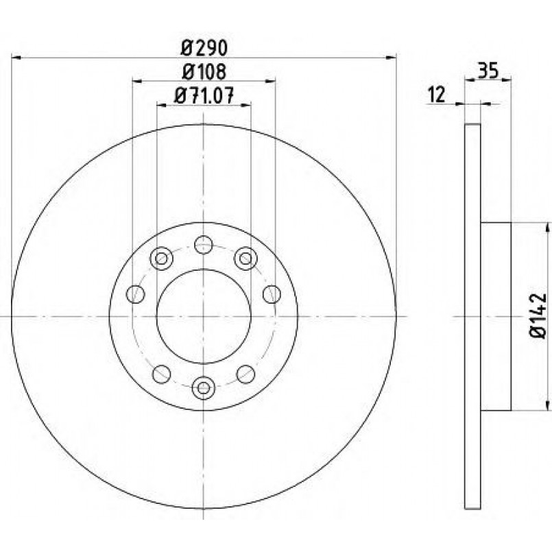 92267303 TEXTAR Диск гальмівний — фото товара