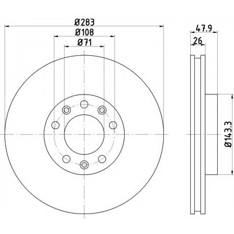 92267903 TEXTAR Диск гальмівний — фото товара
