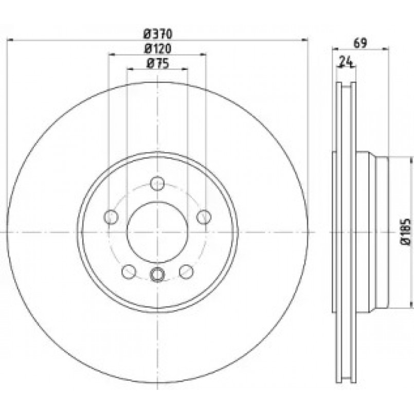 92270003 TEXTAR Диск гальмівний — фото товара
