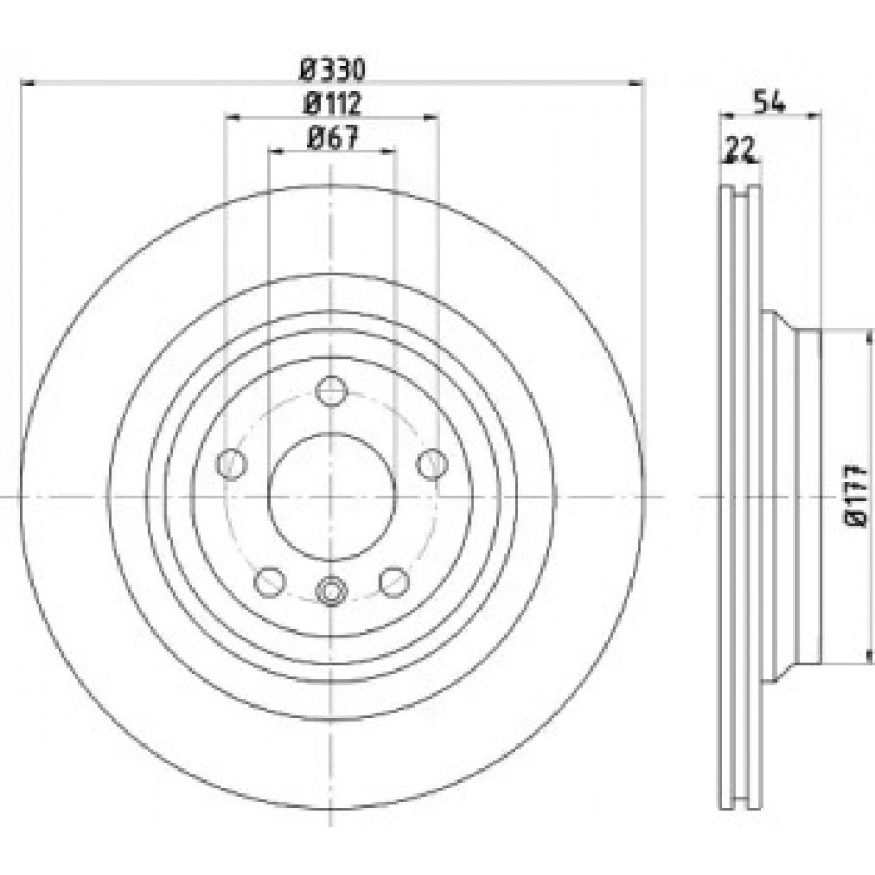 92273505 TEXTAR Диск гальмівний — фото товара