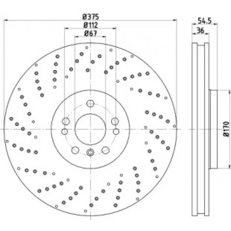 92279805 TEXTAR Диск гальмівний — фото товара