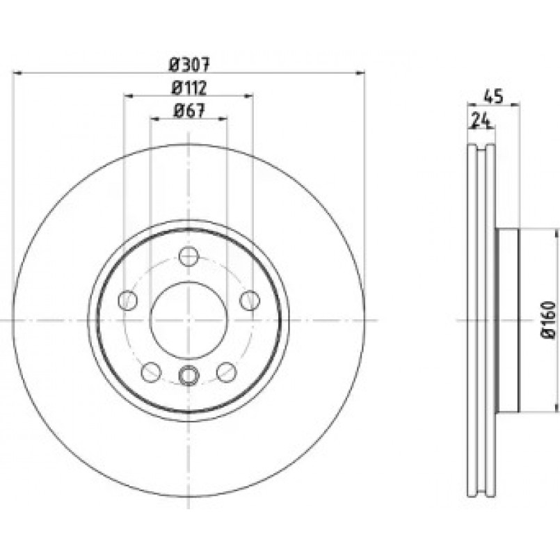 92283603 TEXTAR Диск гальмівний — фото товара