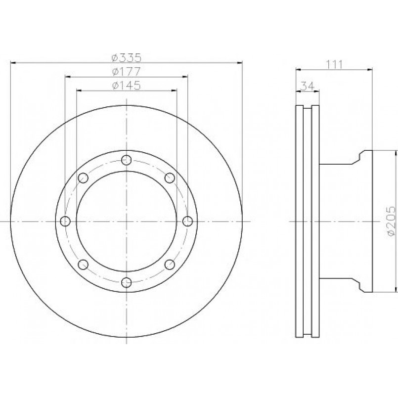 93102300 TEXTAR Диск гальмівний — фото товара