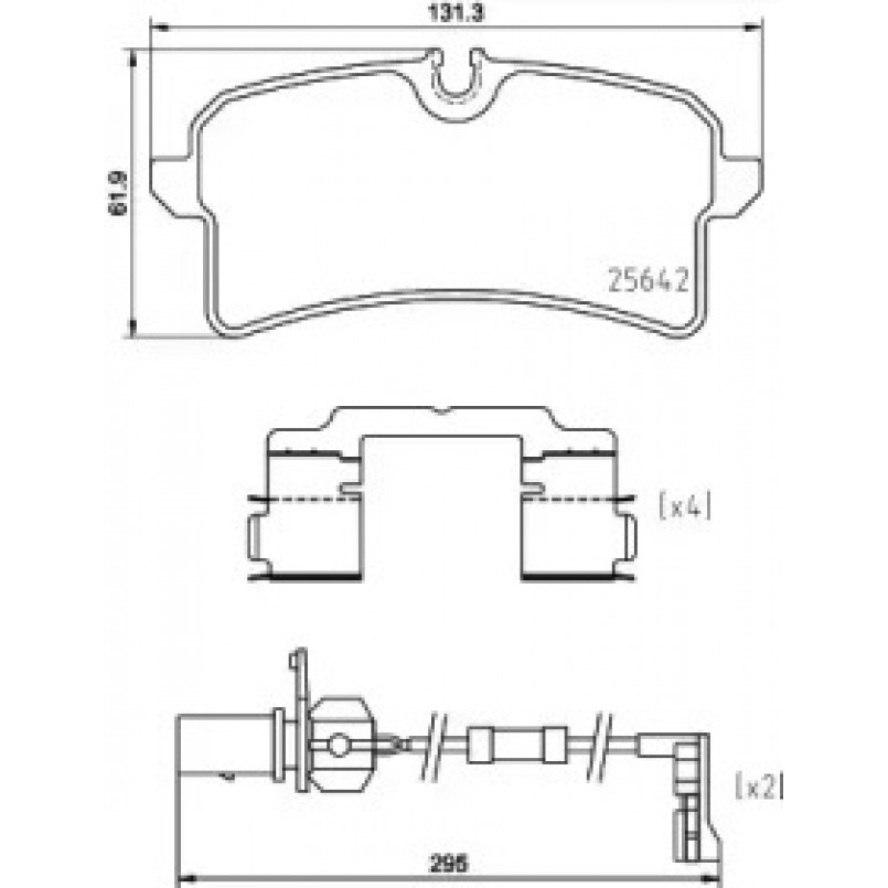 2564201 TEXTAR Гальмівні колодки до дисків — фото товара