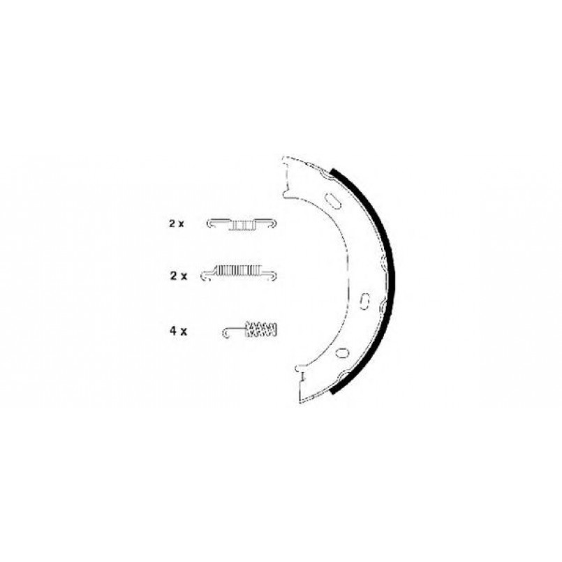 91055100 TEXTAR Гальмівні колодки до барабанів — фото товара