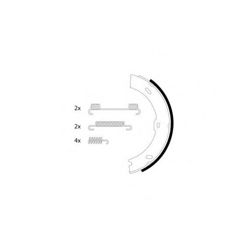 91066800 TEXTAR Гальмівні колодки до барабанів — фото товара