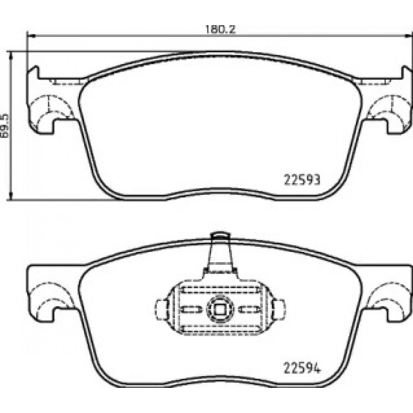 2259301 TEXTAR Гальмівні колодки до дисків — фото товара