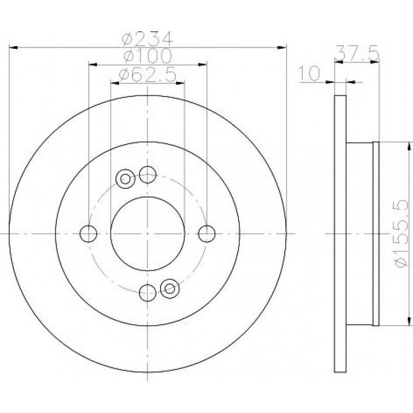 92147200 TEXTAR Диск гальмівний — фото товара