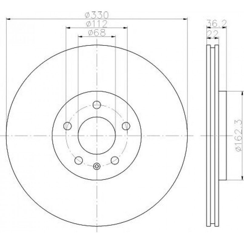 92238303 TEXTAR Диск гальмівний — фото товара