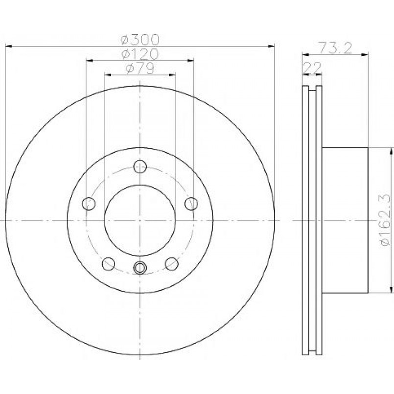 92238503 TEXTAR Диск гальмівний — фото товара