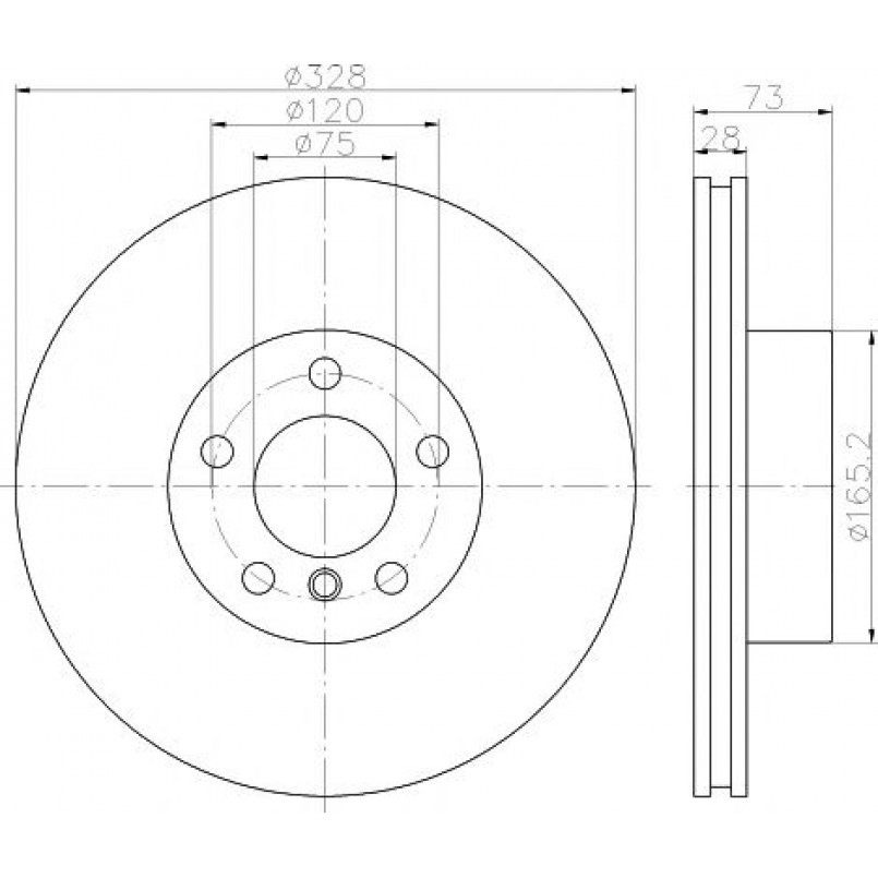 92257103 TEXTAR Диск гальмівний — фото товара