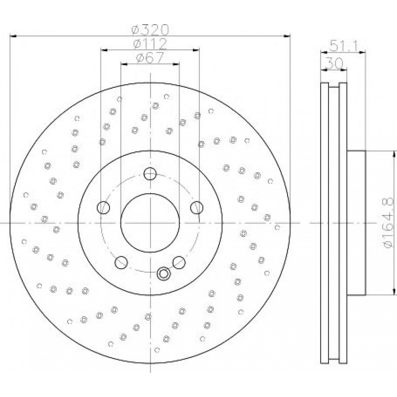 92262103 TEXTAR Диск гальмівний — фото товара