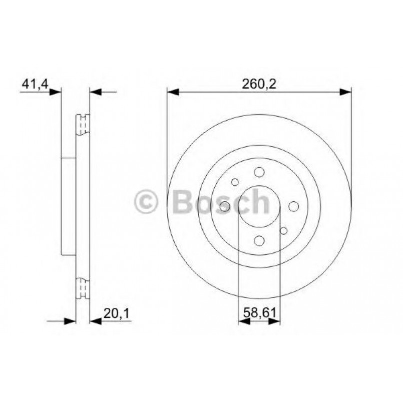 0986479346 BOSCH Гальмівний диск BD1194 — фото товара №1