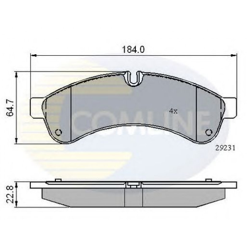 CBP01727 Comline - Гальмівні колодки до дисків — фото товара