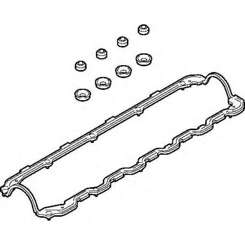 915.580 ELRING Прокладка кришки клапанів VW T4 2.4/2.5D 90-03 (к-кт) — фото товара №1