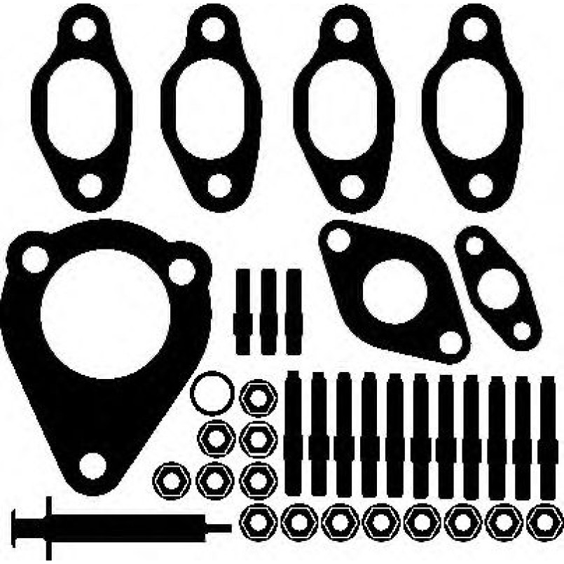 704.020 ELRING Комплект прокладок турбіни VW Caddy II 1.9 TDI 96-04 — фото товара №1