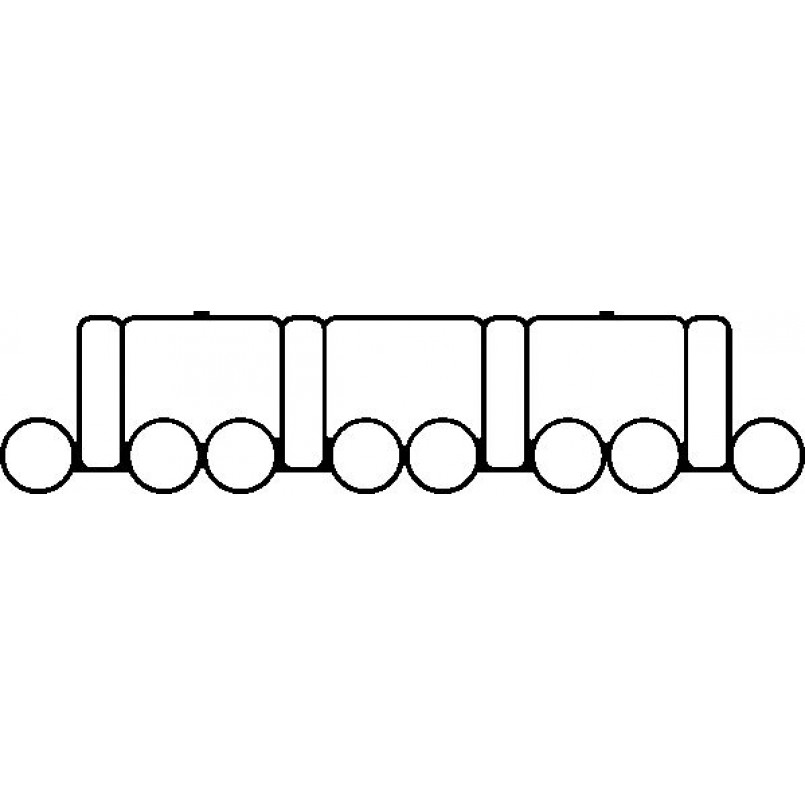 493.390 ELRING Прокладка колектора — фото товара