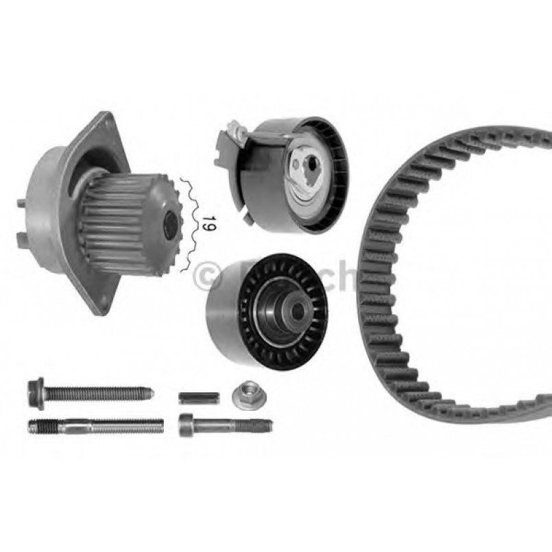 1987948711 BOSCH Комплект ГРМ з водяною помпою 8711 — фото товара №1