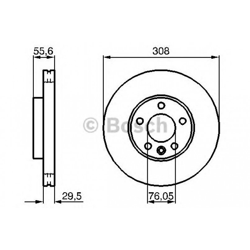 0986479211 BOSCH Гальмівний диск — фото товара №1