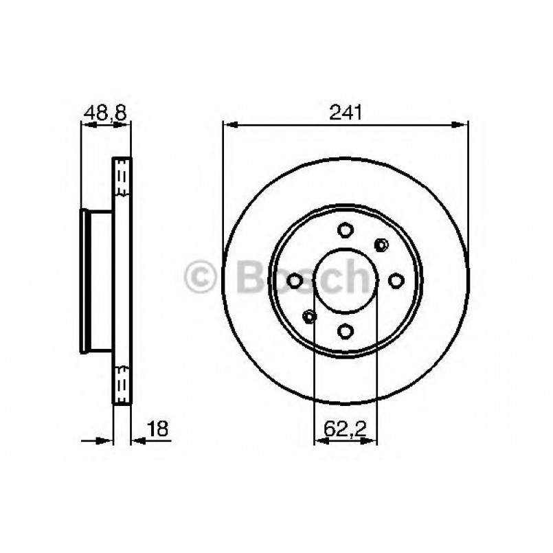 0986479286 BOSCH Гальмівний диск BD1149 — фото товара №1