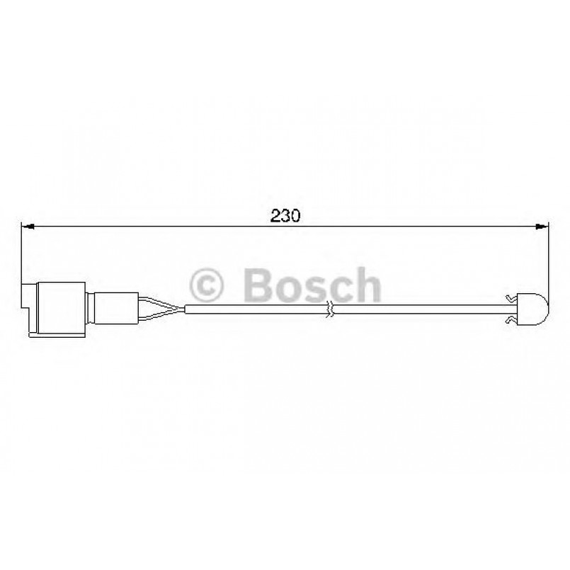 1987474910 BOSCH Датчик зносу гальмівних колодок — фото товара