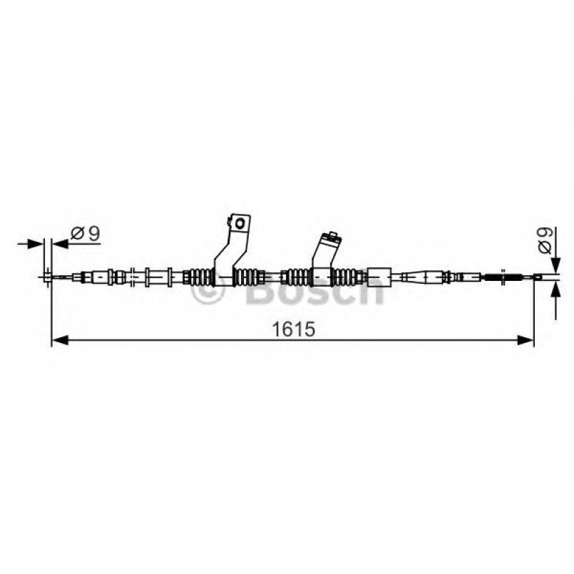 1987482353 BOSCH Трос ручного гальма — фото товара