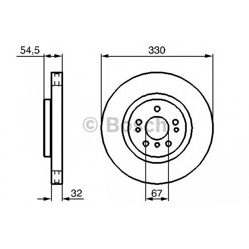 0986479269 BOSCH Гальмівний диск BD1147 — фото товара №1
