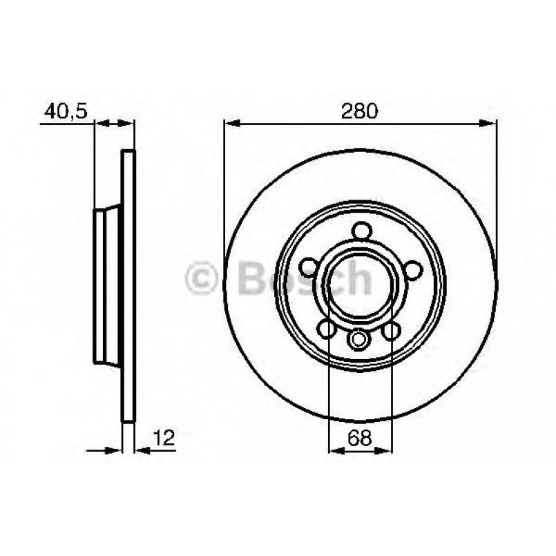 0986478871 BOSCH Гальмівний диск BD770 — фото товара №1