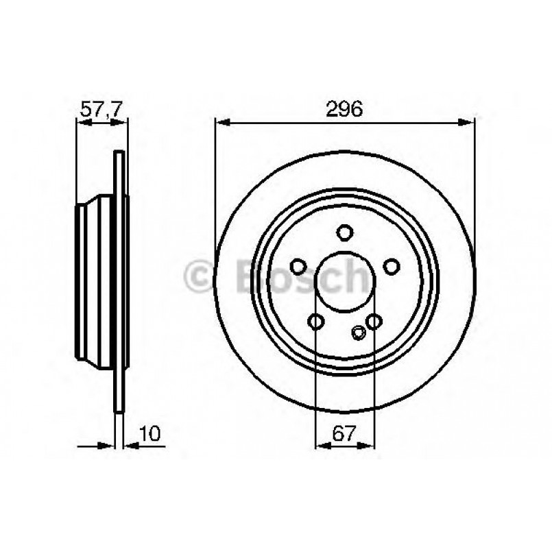 0986479138 BOSCH Гальмівний диск BD976 — фото товара №1