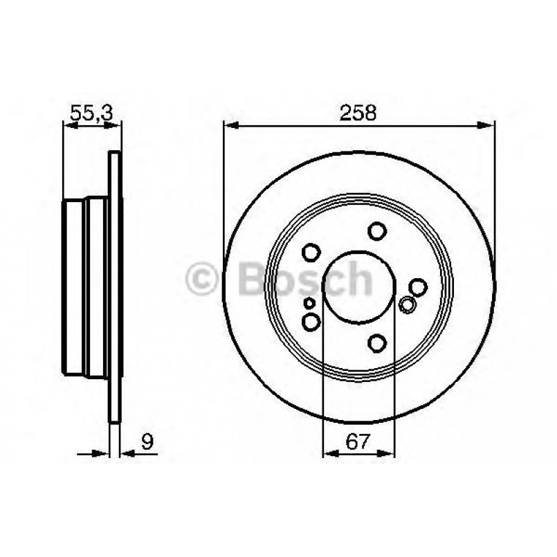 0986478188 BOSCH Гальмівний диск BD150 — фото товара №1
