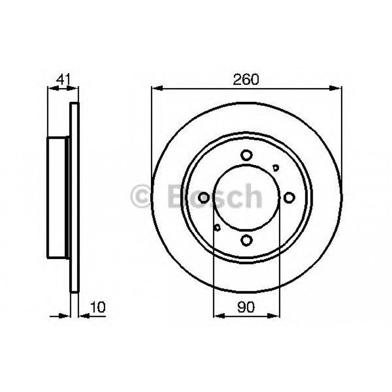 0986478898 BOSCH Гальмівний диск BD797 — фото товара №1