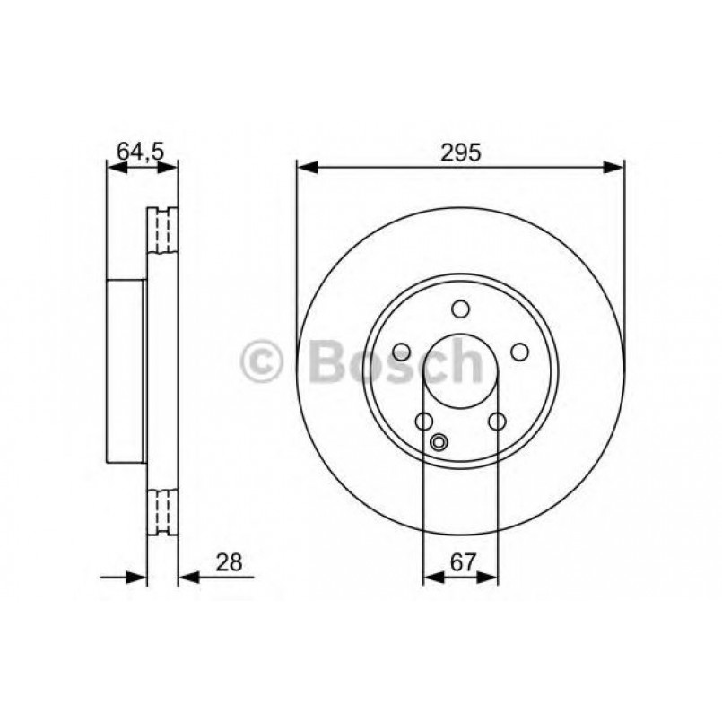 0986479407 BOSCH Гальмівний диск BD1301 — фото товара №1