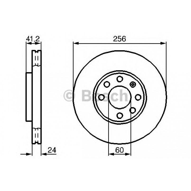 0986478881 BOSCH Гальмівний диск BD780 — фото товара №1