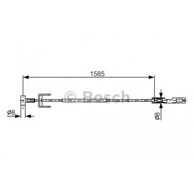 1987482145 BOSCH Трос ручного гальма — фото товара